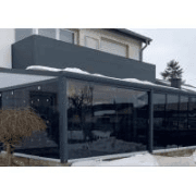 Glazen schuifdeursystemen met GETINT GLAS voor aanbouw, overkapping of veranda (Gratis thuisbezorging binnen Nederland, m.u.v. de Waddeneilanden)