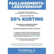 Online-Versteigerung Faillissements-Leegverkoop "Drogisterij De Faam" te Eibergen