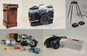 Online auction Online veiling van vintage foto en filmcamera's met toebehoren.
