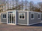 Online-Versteigerung Tinyhouses, containers, opslagtenten, werkbanken en hekwerk