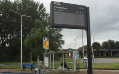 Faillissement vertraagt reparatie infobord